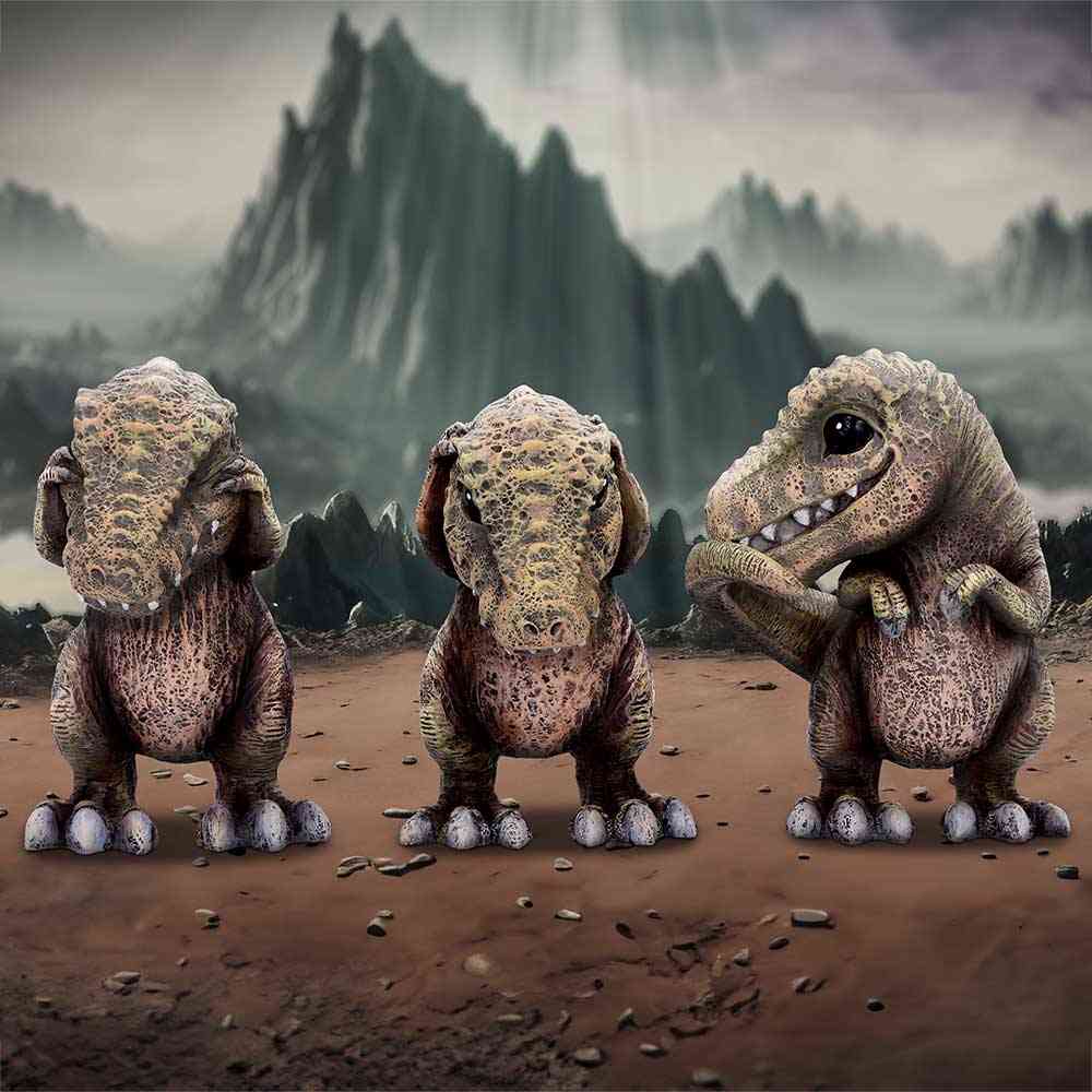 Nemesis Now - Three Wise Tyrannosaurus Rex Beeldjes/figuren - Multicolours